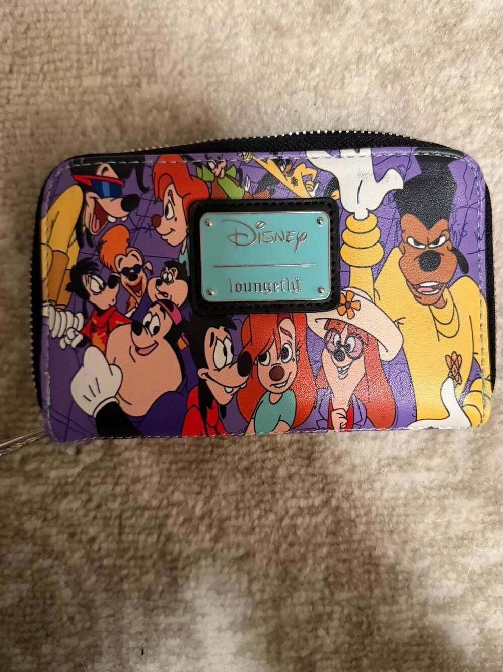 Loungefly Disney Goofy Movie Collage Ziparound Wallet HTF